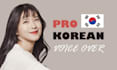 record a professional korean female voice over