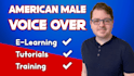 record a professional male elearning tutorial narration in english