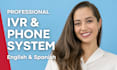 do your phone system voice or IVR in english or spanish
