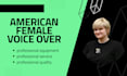 record an american female voice over