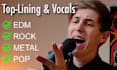 sing, scream, write, top line for your rock, edm, metal song