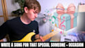 writing a custom song for that special occasion or someone
