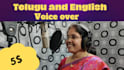 do perfect telugu and indian english  voice over