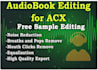do acx audiobook editing and audio enhancement