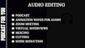 edit podcasts, vodcasts, virtual meeting