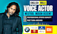 deliver professional male neutral english voice over