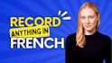 record professionally any female voice in french