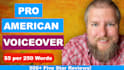 record a professional american male voice over