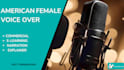 record a professional female american voiceover in 24hrs