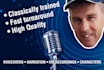 provide a professional english voiceover
