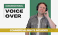 record an authentic, conversational american male voice over