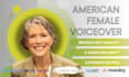 record broadcast quality american female voice over fast