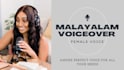 do voice over in malayalam and english