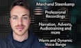 record a professional british male voice over