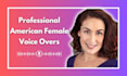 record professional american female voice over