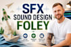 create professional sound design, foley and audio post for your video