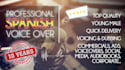 record and edit a professional male spanish voice over