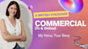 record a british female voiceover for your commercial