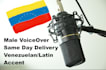 record voiceover with latin accent