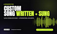 write and sing a song for you