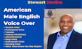 record a professional american male english voice over