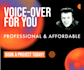 provide voiceover services for commercials radio TV educational videos
