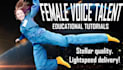do female voice for educational explainers, tutorials