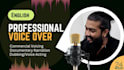 record a professional english male voice over
