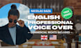 be your natural english male voice over