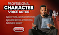 produce a weird, quirky character voiceover