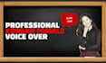 provide professional korean female voice over