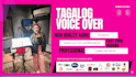 record a female HQ tagalog or filipino voice overs