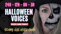 do scary horror witch voice overs for halloween