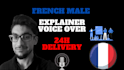 record a french male explainer voice over
