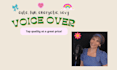 record a cute character voice over for a great price