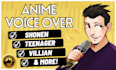 record professional grade anime voice over