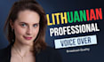 record a professional lithuanian female voice over
