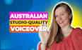 deliver a female australian voiceover