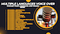 do voice over by multiple characters for multiple languages