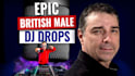 do human british male voice over dry dj drops deep smooth english UK epic