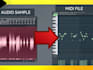 convert your favourite audio sample into midi