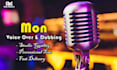 do mon voice over and dubbing