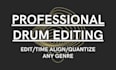 edit, time align and quantize your acoustic drums