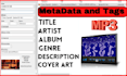 add and edit mp3 music metadata id3 tags, album cover art for your songs files