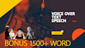 convert your text to a natural human voice using speech