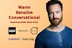 record a conversational american male voice over