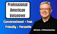 record a professional american male voice over
