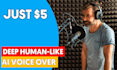 create deep male ai voice over