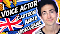be your fun british male voice over actor for cartoon characters and video games
