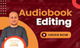 professionally edit your audiobook  acx